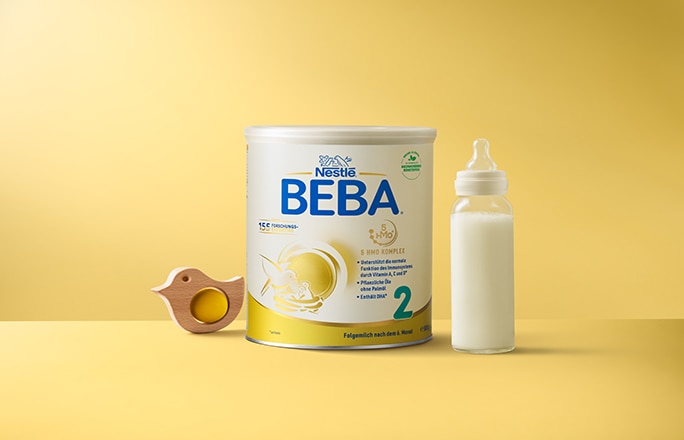 Beba Dose mit Milchflasche