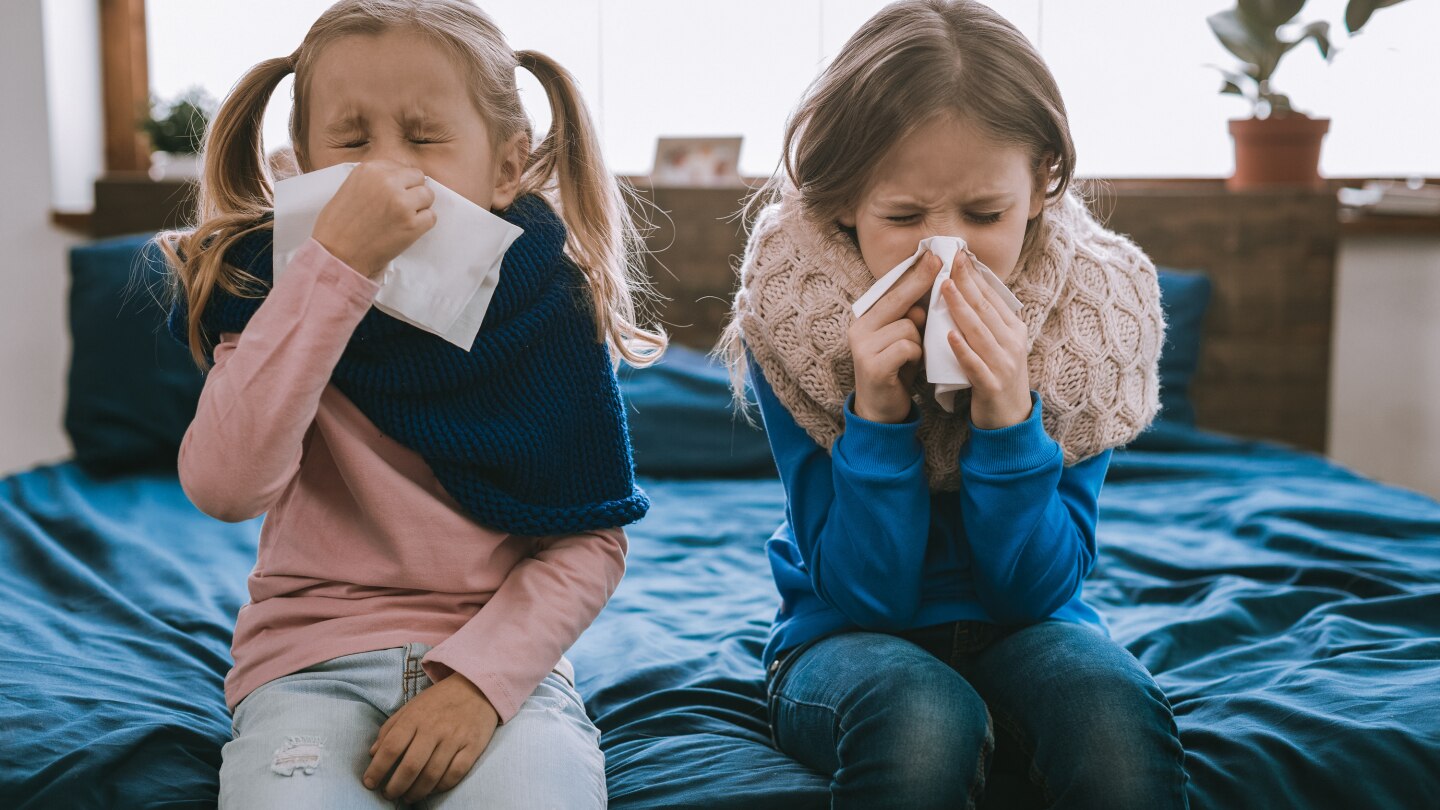Kids being ill