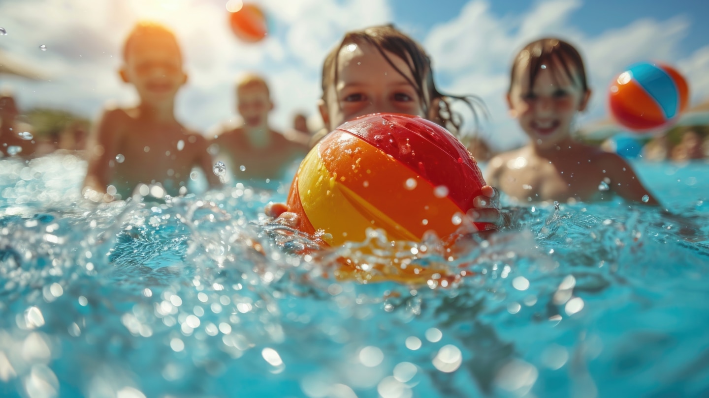 kinder im schwimmbad