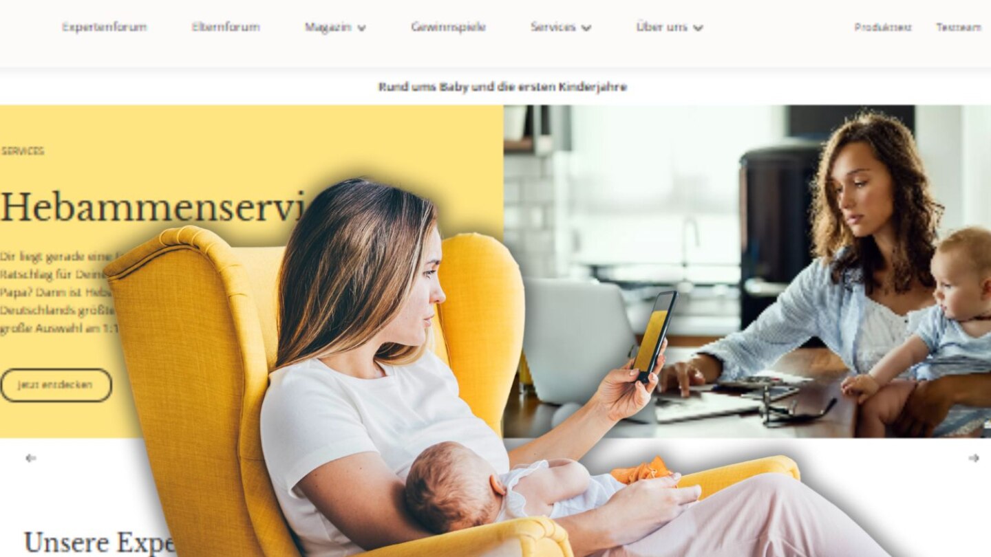 frau im sessel auf rund ums baby
