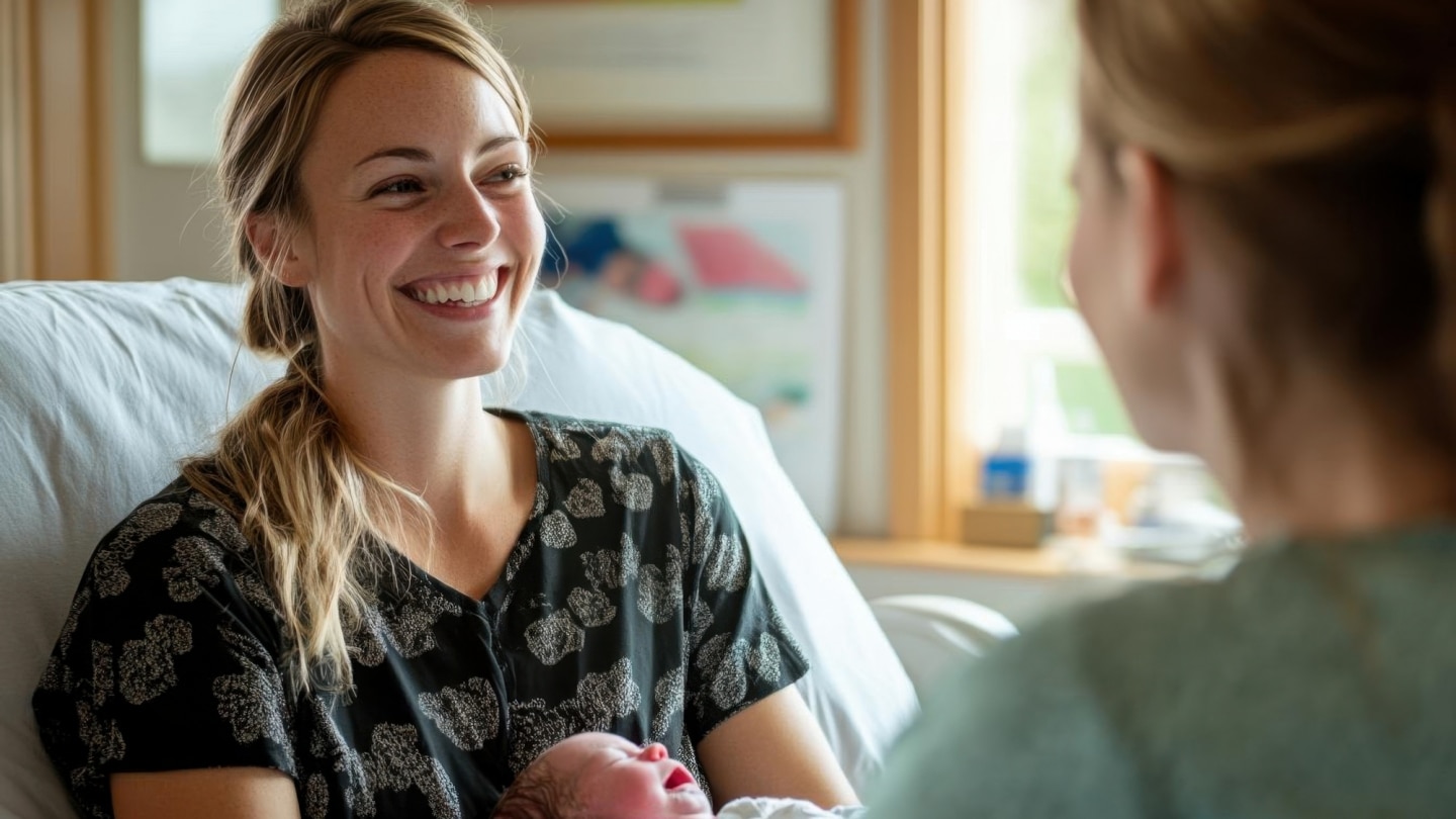 mutter-mit-baby-im-arm-im-krankenhaus