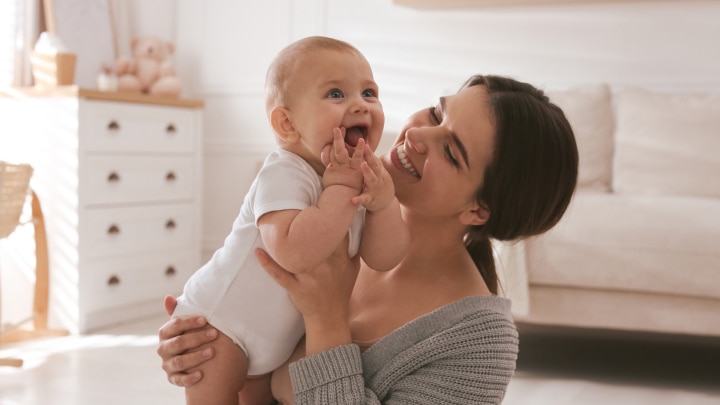 mama mit baby