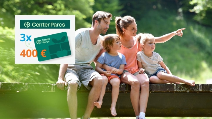 familie in der natur mit center parc-gutschein