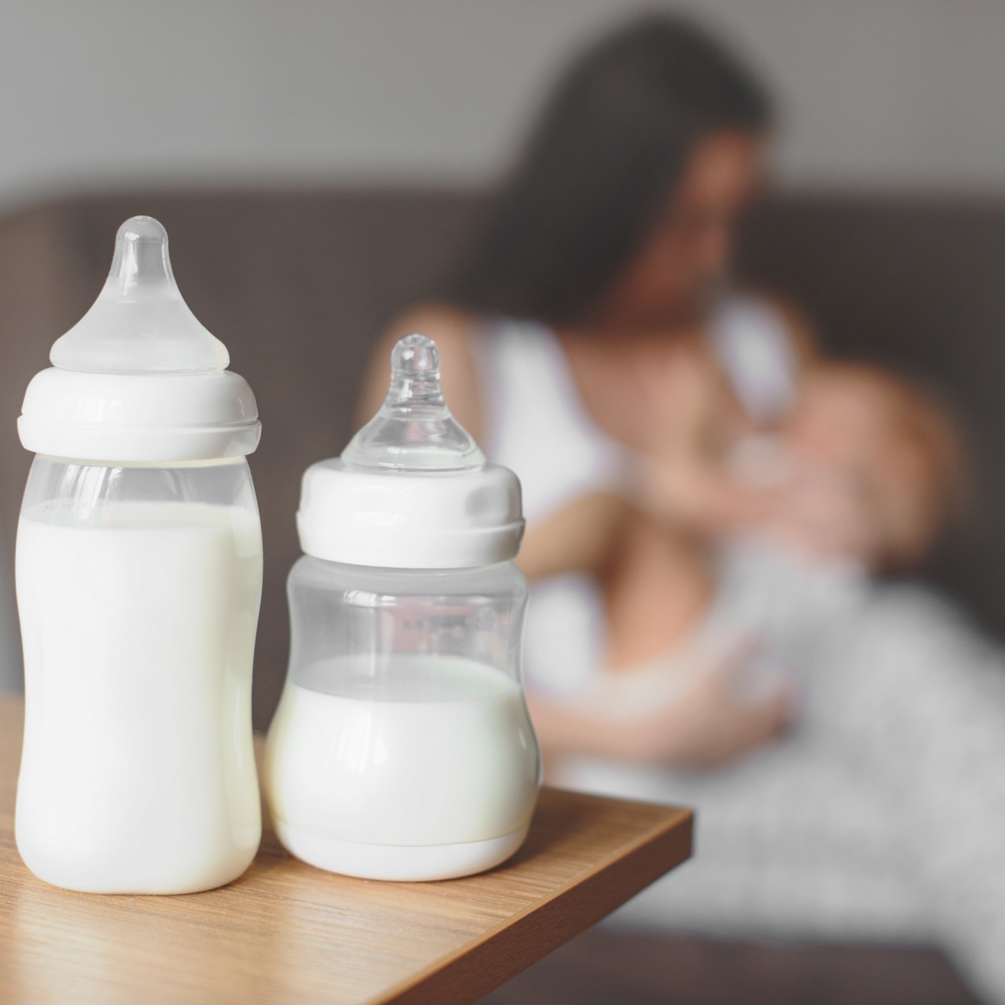 Bottles with breast milk 