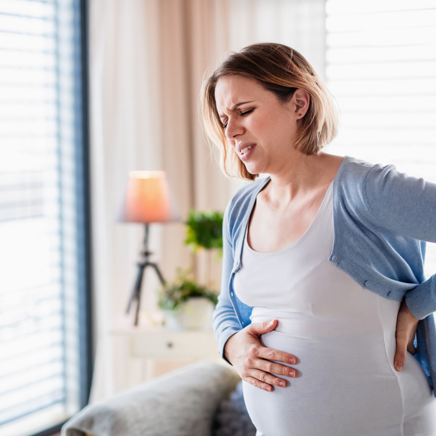 Schwangere in den Wehen