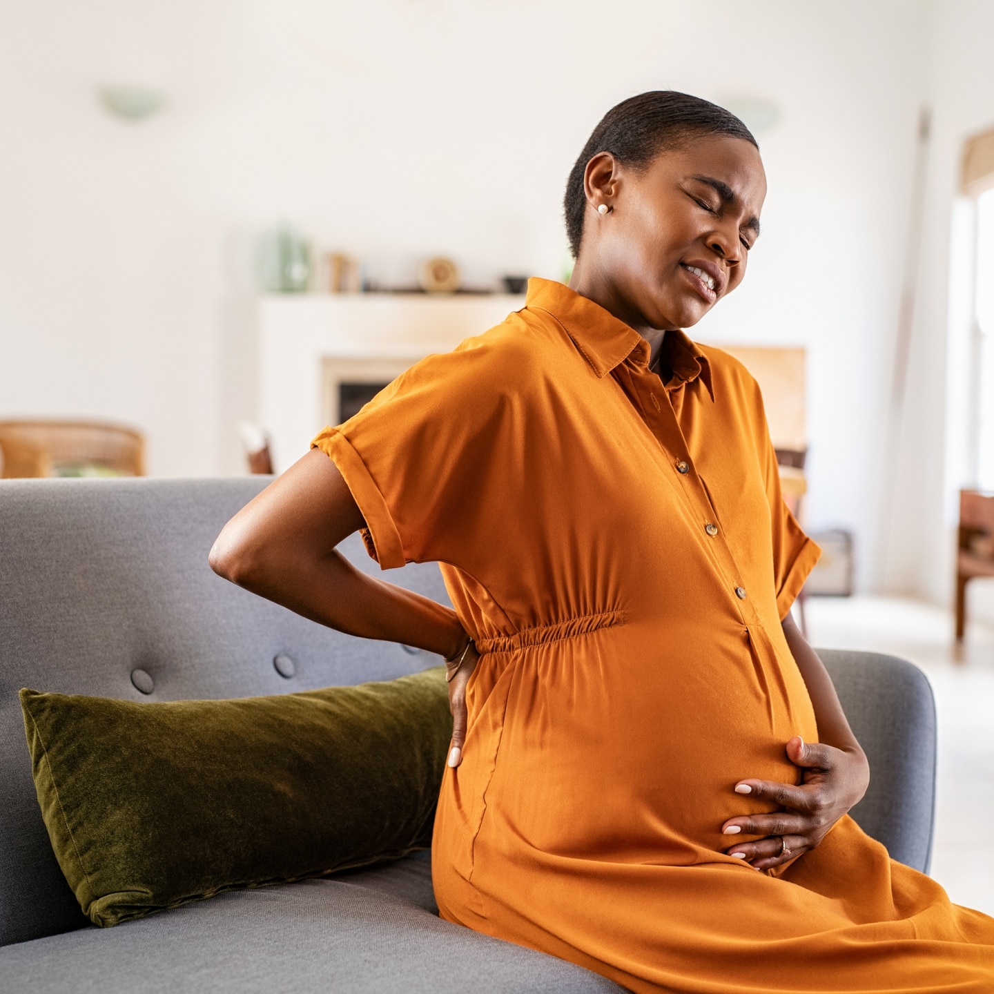 Schwangere mit Schmerzen