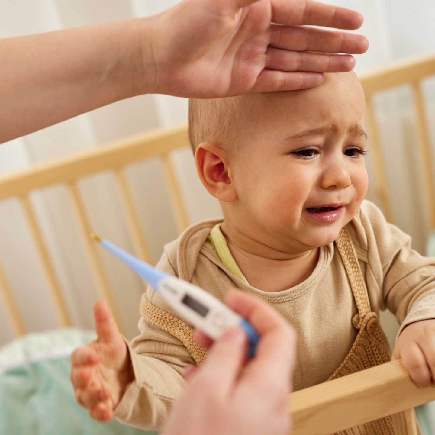 Fiebermessung bei einem Baby