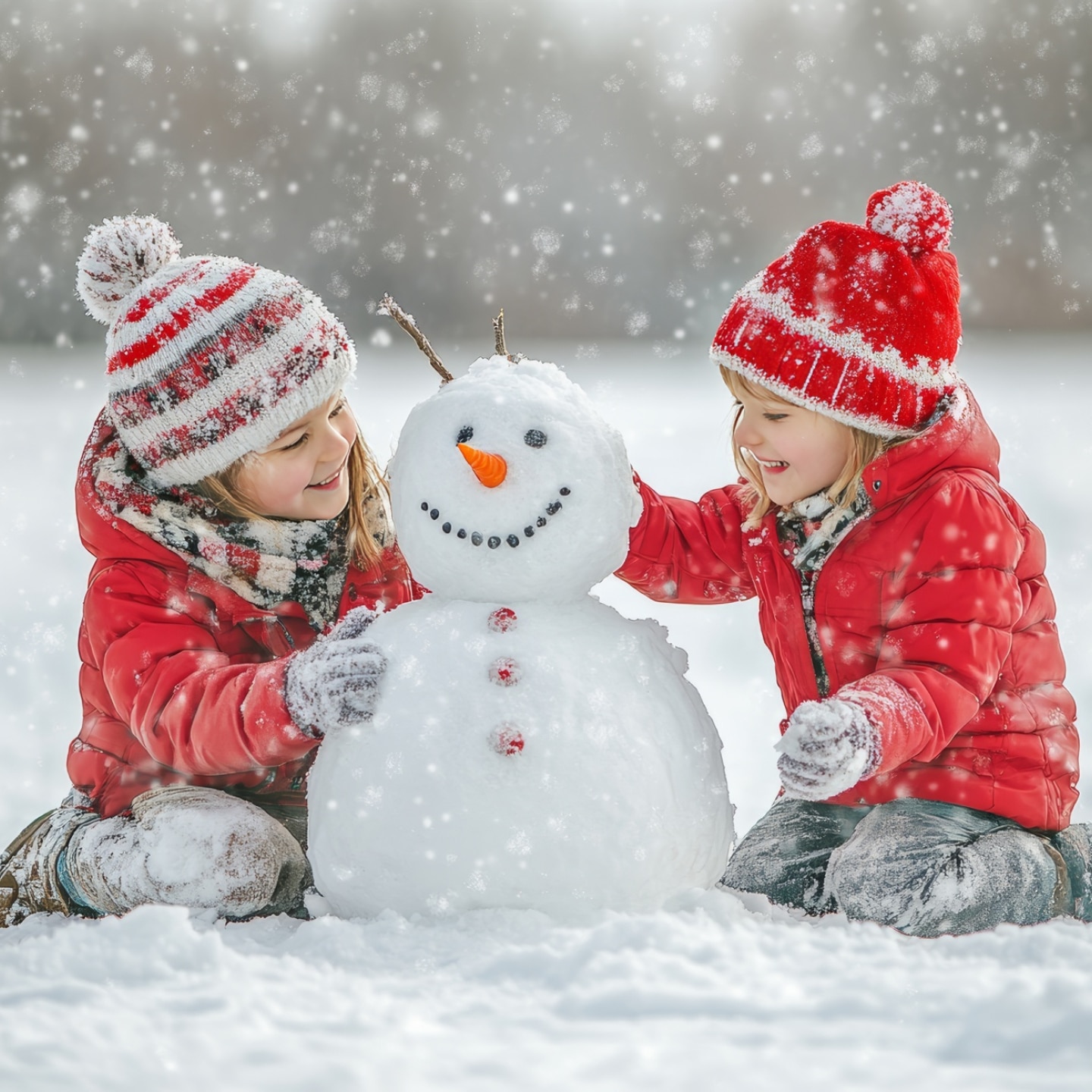 kleinkinder-bauen-schneemann