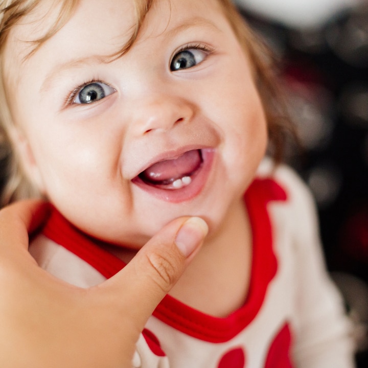 First tooth in a child