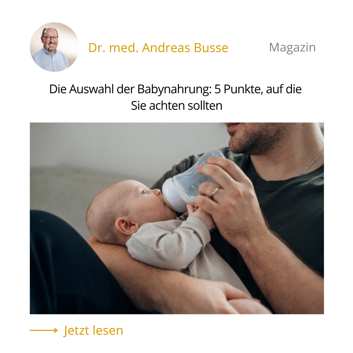 5 Dinge der Babynahrung