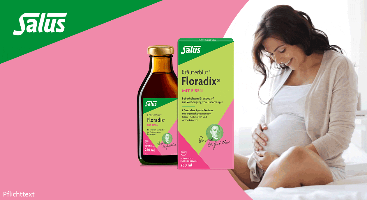 Salus Floradix Schwanger EX Werbung