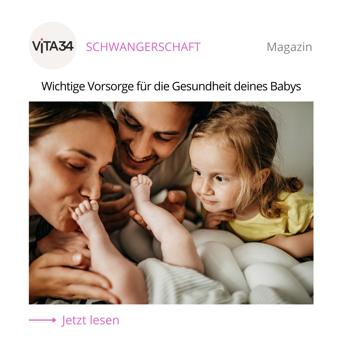 Wichtige Vorsorge für dein Baby