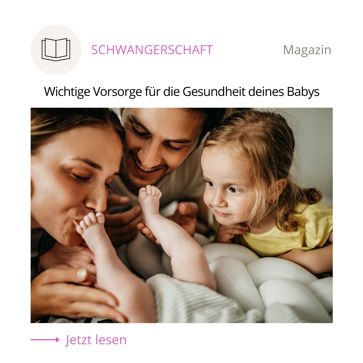 Wichtige Vorsorge für dein Baby